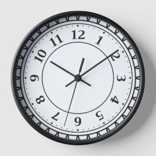 Moderne Minimalistische Wanduhr ⏳ schlank Schwarz