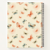 Moderne Minimalistische Wasserfarbenschmetterlinge Notizblock (Rückseite)