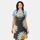 Moderne, Minimalistische Watercolol Chamomiles Schürze (Getragen)