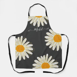 Moderne, Minimalistische Watercolol Chamomiles Schürze