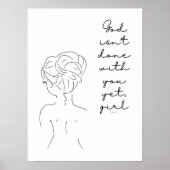 Moderne Minimalistische weibliche Zuhause Akzente  Poster (Vorne)