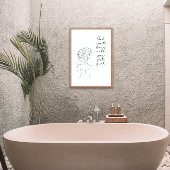 Moderne Minimalistische weibliche Zuhause Akzente  Poster