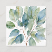 Moderne, minimalistische, weiche Wasserfarben Begleitkarte (Rückseite)