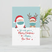 Moderne Minimalistische Weihnachten Karte (Stehend Vorderseite)