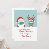 Moderne Minimalistische Weihnachten Karte (Vorderseite/Rückseite Beispiel)