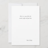 Moderne Minimalistische Weihnachten Karte (Rückseite)