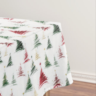 Moderne minimalistische Weihnachtsbaum-Tischdecke Tischdecke