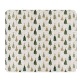 Moderne Minimalistische Weihnachtsbaumabteilung Schneidebrett (Vorderseite)