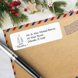 Moderne, Minimalistische Weihnachtsbaumadresse