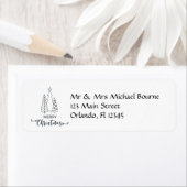 Moderne, Minimalistische Weihnachtsbaumadresse (Insitu)