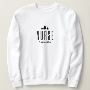 Moderne Minimalistische Weihnachtsbaumkuren Sweatshirt