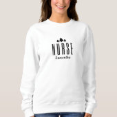 Moderne Minimalistische Weihnachtsbaumkuren Sweatshirt (Vorderseite)