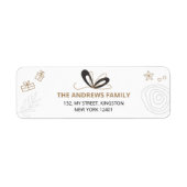 Moderne Minimalistische Weihnachtsfamilie (Vorne)