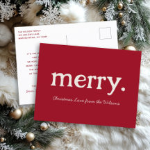 Moderne Minimalistische Weihnachtsfamilie