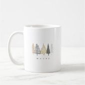 moderne minimalistische Weihnachtsfeier Tasse (Links)