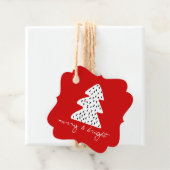 Moderne Minimalistische Weihnachtsfeiertage - Tag Geschenkanhänger (Beispiel)