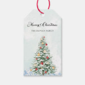 Moderne Minimalistische Weihnachtsgeschenke Geschenkanhänger (Vorderseite)