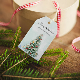 Moderne Minimalistische Weihnachtsgeschenke Geschenkanhänger