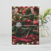 Moderne Minimalistische Weihnachtskarte (Stehend Vorderseite)