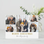 Moderne Minimalistische Weihnachtskarte Einladung (Stehend Vorderseite)