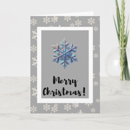 Moderne Minimalistische Weihnachtskarte Feiertagskarte (Vorderseite)