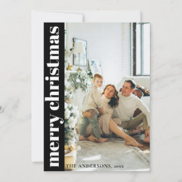 Moderne Minimalistische Weihnachtskarte Feiertagskarte