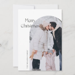 Moderne Minimalistische Weihnachtskarte Feiertagskarte