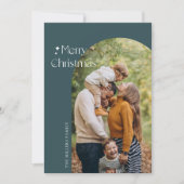 Moderne Minimalistische Weihnachtskarte Feiertagskarte (Vorderseite)