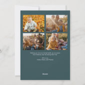 Moderne Minimalistische Weihnachtskarte Feiertagskarte (Rückseite)