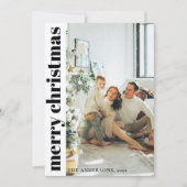 Moderne Minimalistische Weihnachtskarte Feiertagskarte (Vorderseite)