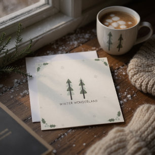 Moderne minimalistische Weihnachtskarte für Untern Einladung