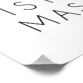 Moderne Minimalistische Weihnachtskunst Print oder Poster (Ecke)