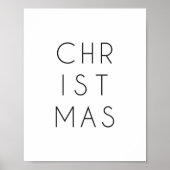 Moderne Minimalistische Weihnachtskunst Print oder Poster (Vorne)