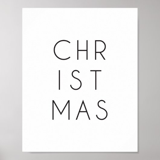 Moderne Minimalistische Weihnachtskunst Print oder Poster (Vorne)