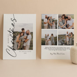 Moderne Minimalistische Weihnachtsschrift Feiertagskarte