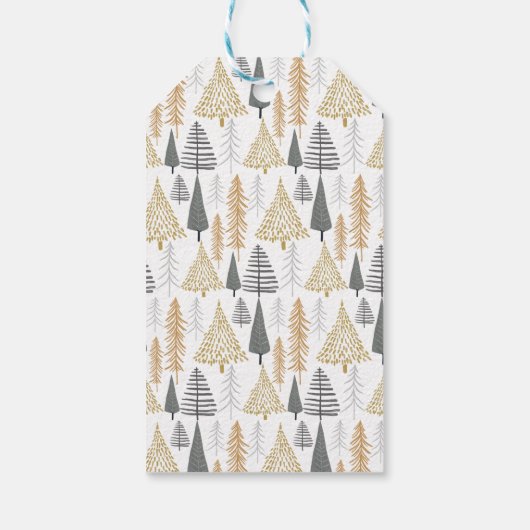 moderne minimalistische Weihnachtsvorlage Geschenkanhänger (Rückseite)