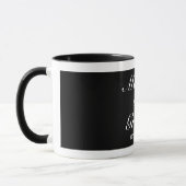 Moderne Minimalistische Weiße Elternzeit Tasse (Links)