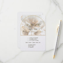 Moderne minimalistische weiße und goldene Hochzeit
