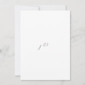 Moderne Minimalistische White Overlay Foto Hochzei Save The Date (Rückseite)