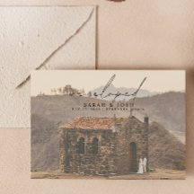 Moderne Minimalistische Wir haben Skript-Foto Hoch