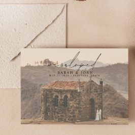 Moderne Minimalistische Wir haben Skript-Foto Hoch Ankündigung