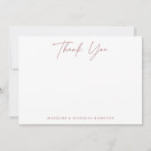 Moderne Minimalistische Wüste Rose Botanischer Gar Mitteilungskarte (Vorderseite)