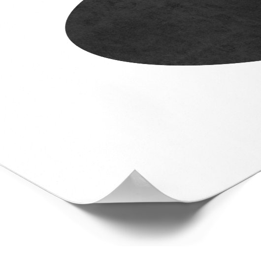 Moderne minimalistische Zen-Kies-Kunstdrucke Poster (Ecke)