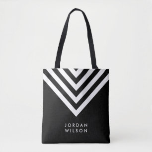 Moderne Minimalistische Zickzack Geometrie Tasche