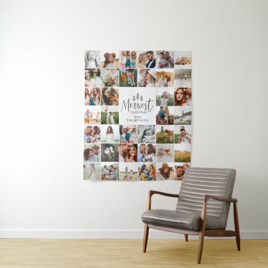 moderne minimalistisches Weihnachtsgeschenk mit vi Wandteppich (Beispiel)