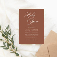 Moderne Minimalkalligraphie | Babydusche