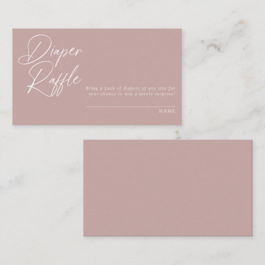 Moderne Minimalkalligraphie | Windelrumpf Begleitkarte (Vorne/Hinten)