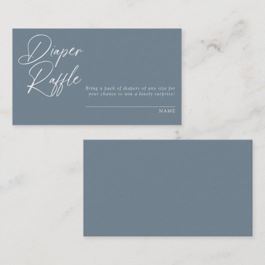 Moderne Minimalkalligraphie | Windelrumpf Begleitkarte (Vorne/Hinten)