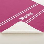 Moderne Minimalname Mit Monogramm Script Girly Pin Sherpadecke (3/4)