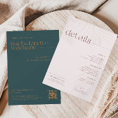 Moderne Minimalpalmen | Bachelorette Weekend Einladung